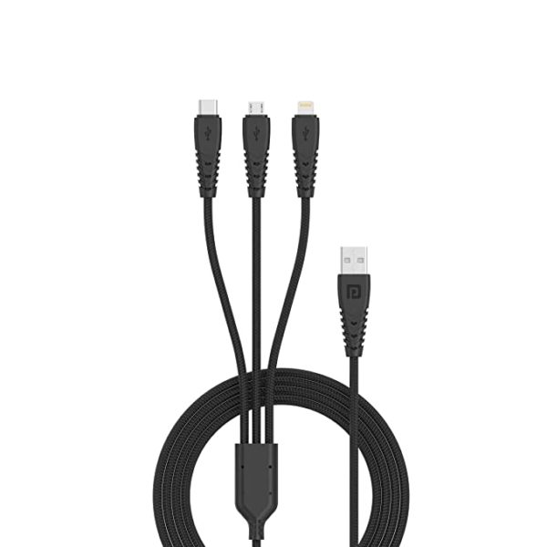 Portronics 3 in 1 Multifunctional Cable (Geniune)