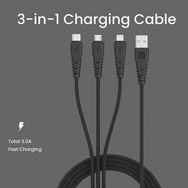 Portronics 3 in 1 Multifunctional Cable (Geniune) - Image 4